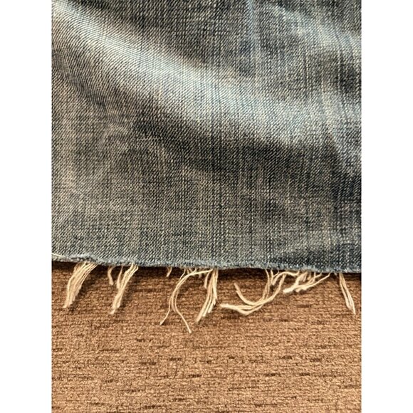 7 For All Mankind Jean Denim Micro Mini Skirt Y2K Vintage Cute It Girl - Picture 4 of 13